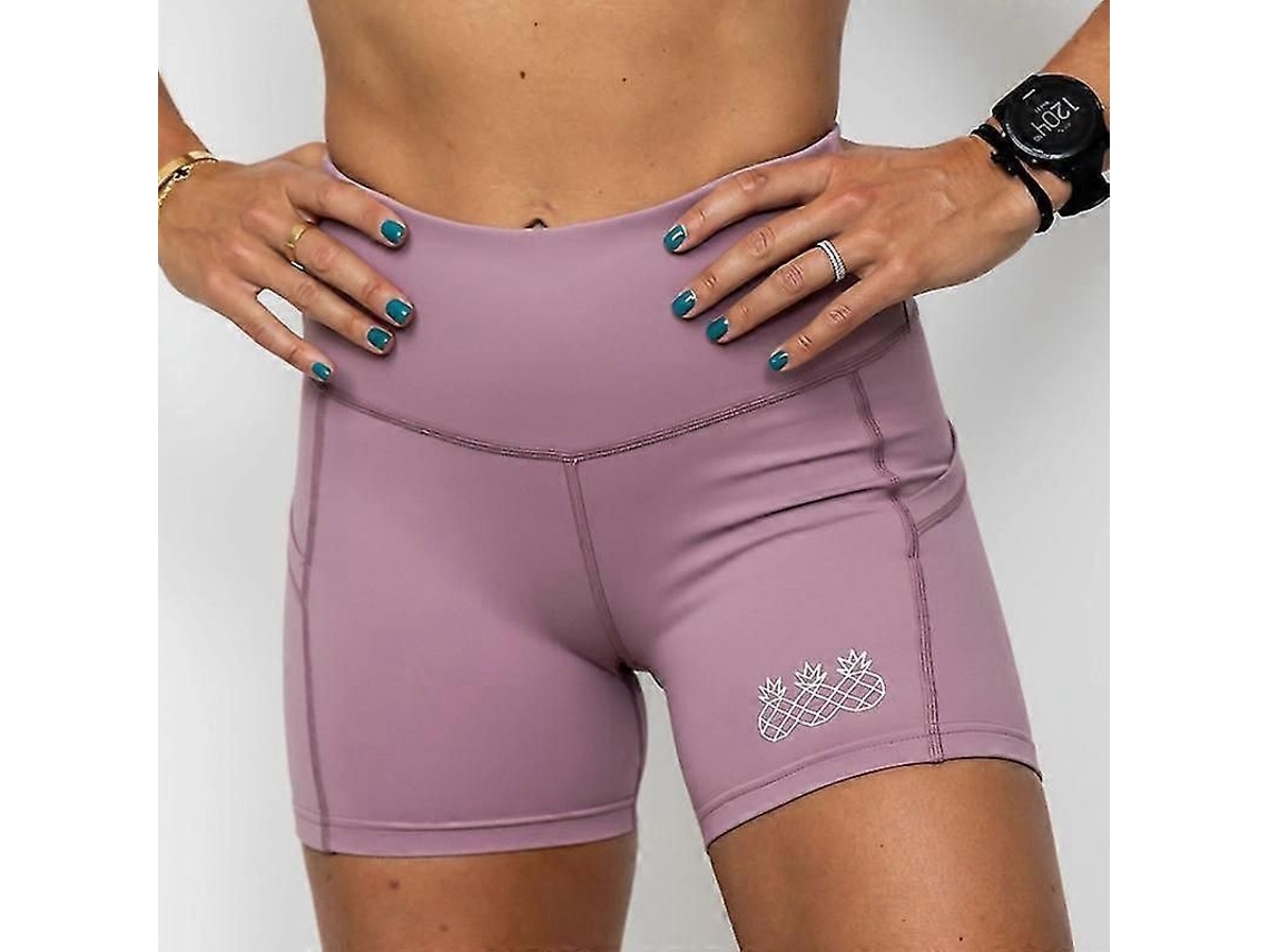 Calções desportivos Fasst para mulher, ideais para ioga, corrida e montanhismo, fabricados em elastano com um padrão elástico. Perfeitos para ioga, corrida e montanhismo.