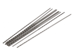 Broca Espiral Cilíndrica Hss de 1 Mm de Diâmetro e 100 Mm de Comprimento, 10 Peças CHABERLU