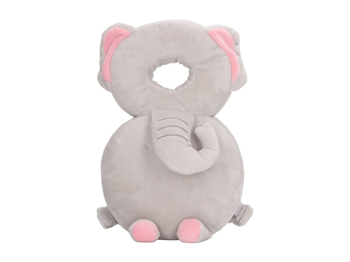 Mali mochila Proteção Cabeça Bebê Preenchimento Algodão Pp Cinto Ajustável Design Animal 30cm