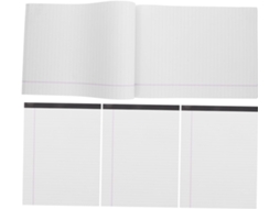 4 Peças Bloco De Notas Grandes Em Linhas De Papel Branco Lignés Calepin Destacável Para Prêmio De Cahier