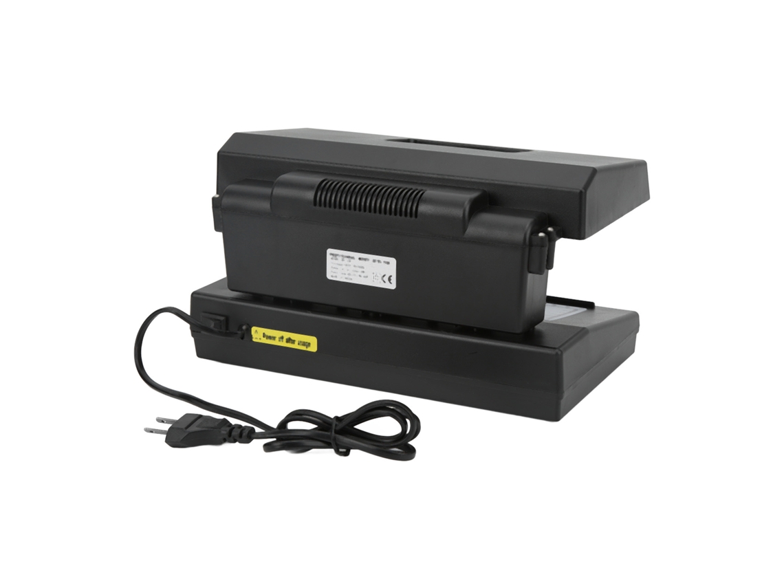 Detector De Bilhetes Falsos Prático Duradouro Máquina De Marca D'água 110v Para Escritório Plug Us