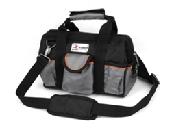 Bolsa Porta ferramentas para Transporte no Ombro, 32 Cm X 18 23 Preto cinza CHABERLU