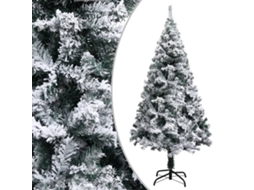 Vidaxl Árvore De Natal Artificial C/ Flocos De Neve 150 Cm Pvc Verde