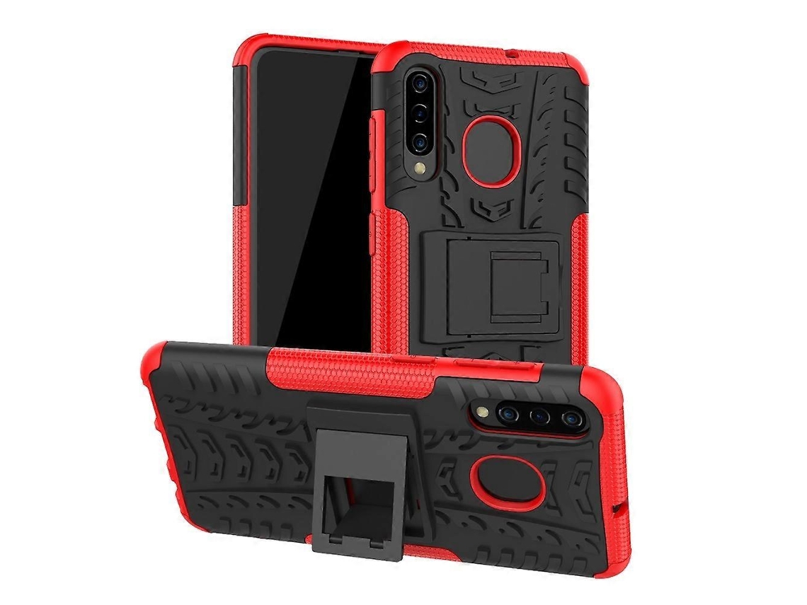 Capa De Celular Tpupc Com Textura De Pneu À Prova De Choque Para Galaxy A50 / A20 / A30, Com Suporte