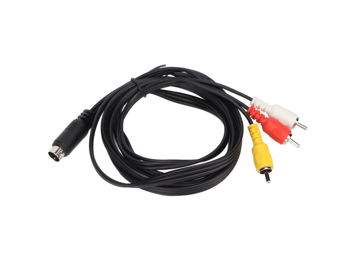 Cabo LAXISCREED Mini Din 9pin Macho para 3rca Macho