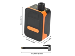 Laxiscreed Inflador Portátil Para Pneus De Bicicleta Com Medidor Digital E Paragem Automática