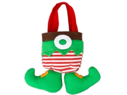 Sacola De Natal Fofa E Original Em Formato De Elfo Verde, Ideal Para Chocolates, Doces E Pequenos Presentes. Hengjian