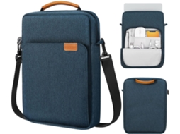 Capa Para Laptop De 13,3 A 14 Polegadas Com Alça E Tira De Ombro, Capa Protetora Para Transporte De Macbook Pro/air E Notebooks (índigo)