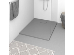 Vidaxl Base De Chuveiro Smc 100x80 Cm Cinzento
