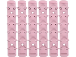 Supvox 6-clipes De Metal A7 Com 6-furos Para Organizador Folhas Soltas, Anéis Redondos Resistentes, Rosa, Kit Para