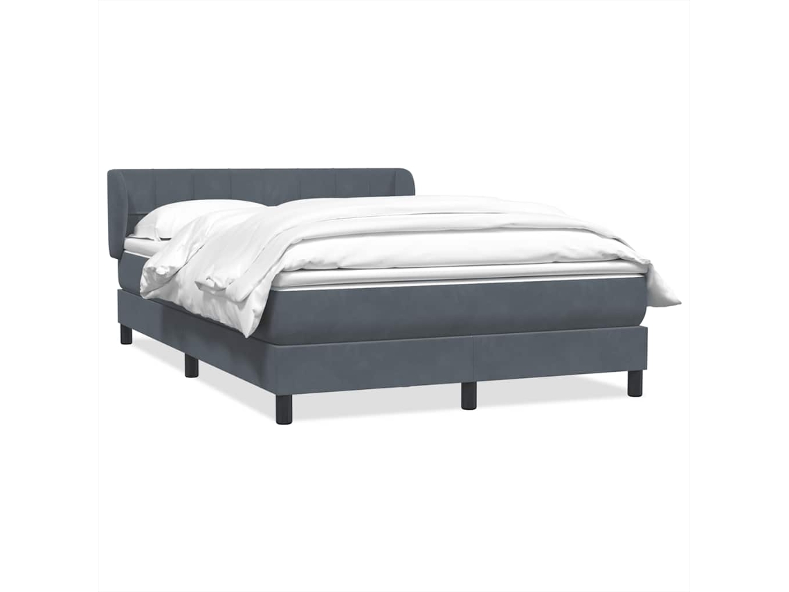 Box Spring Bed, Box Spring Beds Vidaxl Cinzeto Veludo (160 X 210 Cm)