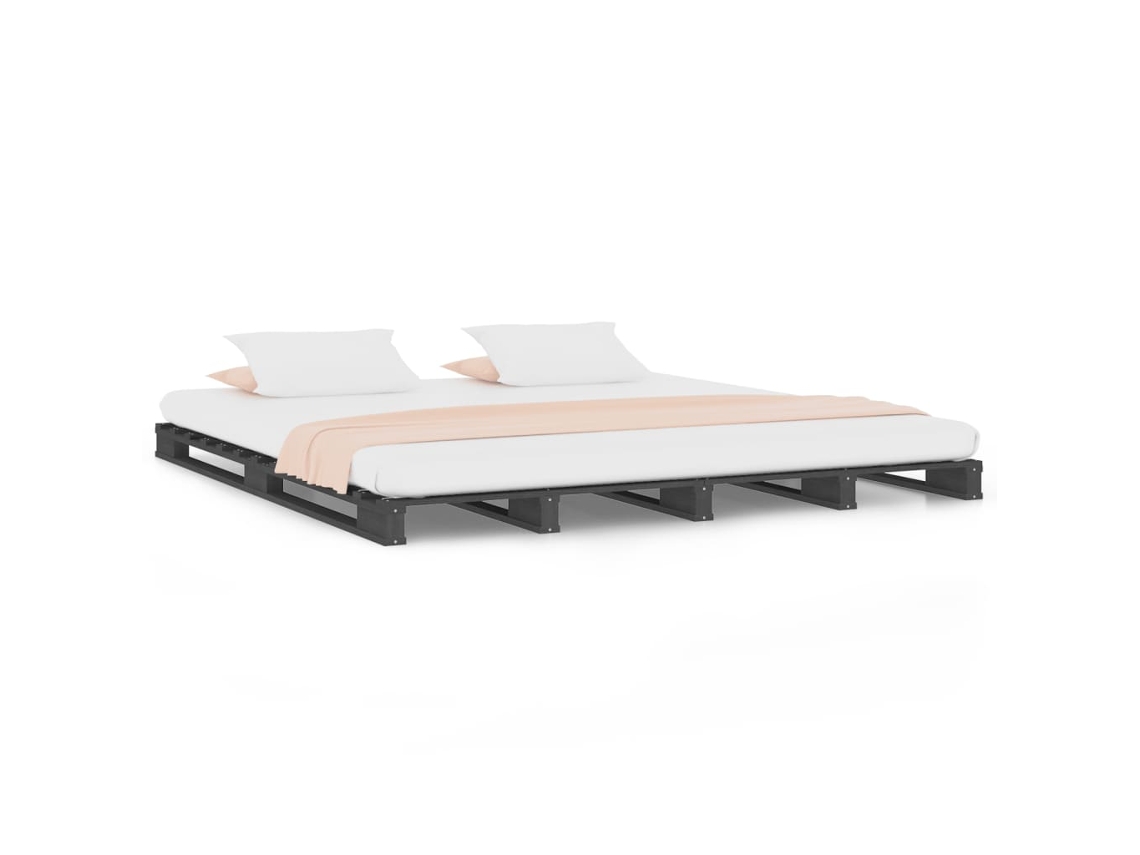 Pallet Bed, Pallet Beds Vidaxl Cinzeto Madeira De Pinho (120 X 190 Cm)