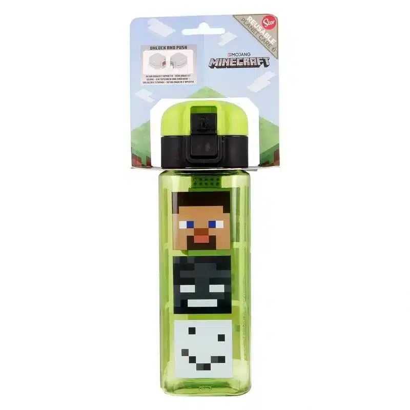 Botella Reutilizable Con Asa Minecraft 550ml 40402 Stor P24storvolumen