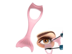 Ferramenta De Aplicação De Máscara De Cílios Com Protetor, Silicone Reutilizável, Guia Para Eyeliner E Escova De Cílios