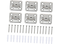 Luxshiny Conjunto De 6 Ganchos Aço Inoxidável Com Base Fixa Para Pendu