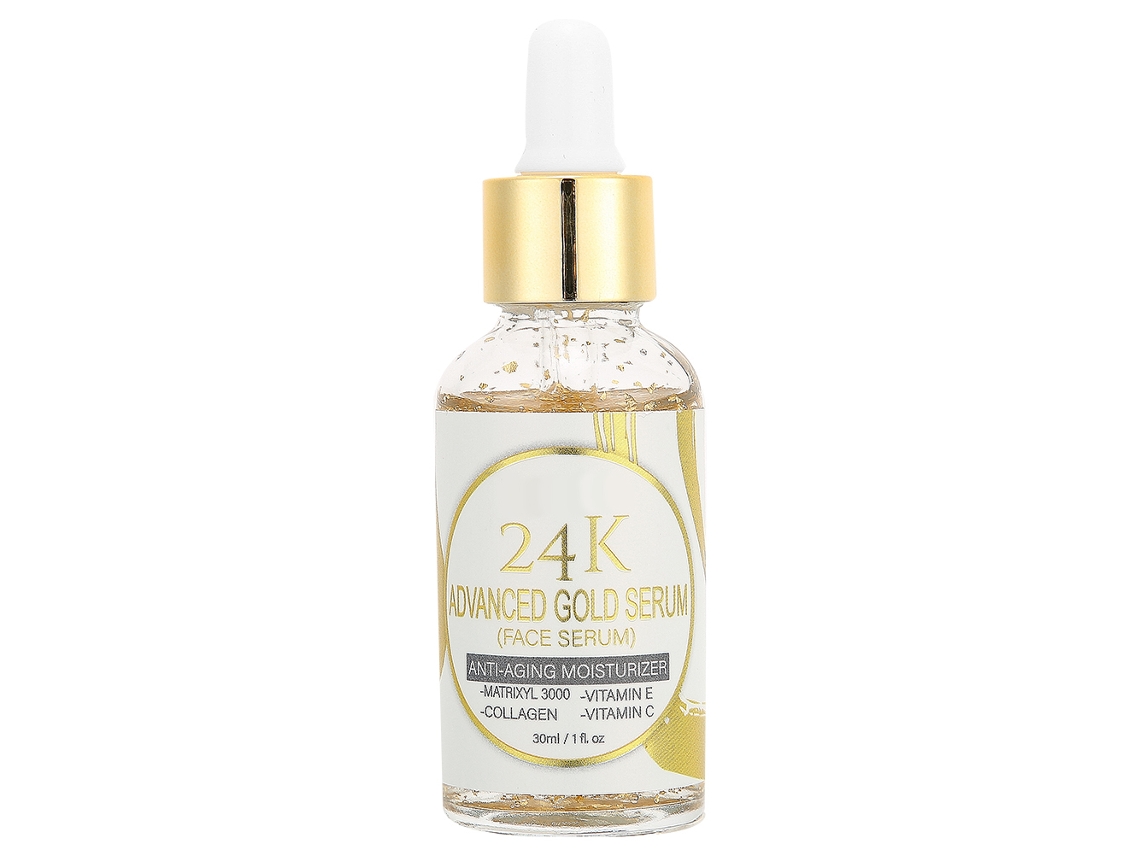 Suero Facial 24k Gold Com Ácido Hialurônico, Concentrado Hidratante Anti-idade, 30ml Isner Mile