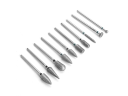 10 Peças Conjunto De Cabeças De Polimento Dental Com Lixa Natural Para Polir E Afiar Dentes Tipo B 2.35mm