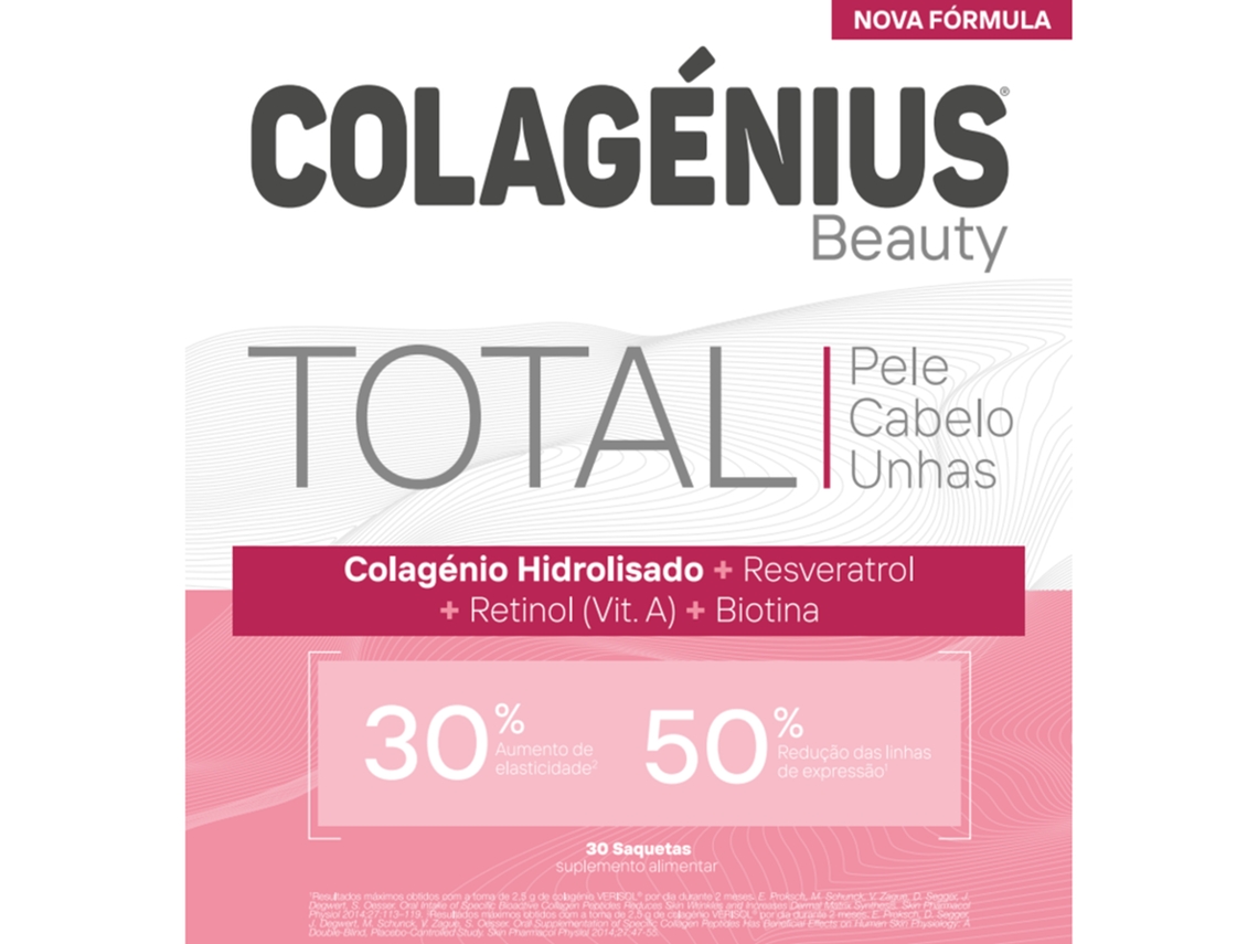 Colágeno para pele, cabelo e unhas.