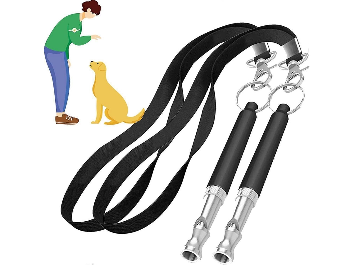Kit com Apito para Cães, Chamada, Ultrassônico Antilatido, Ajustável, Cord Ão GOKOCO
