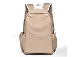 Mochila Escolar De Grande Capacidade Para Laptop, Mochila Casual Para Estudantes Universitários E Viajantes, Marrom Claro.