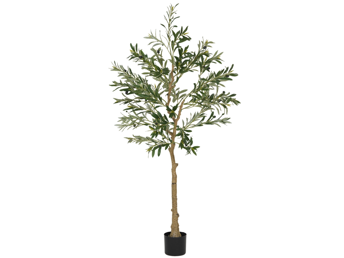 Oliveira Artificial de 150 cm com 720 Folhas, Azeitonas Sini Tech Store
