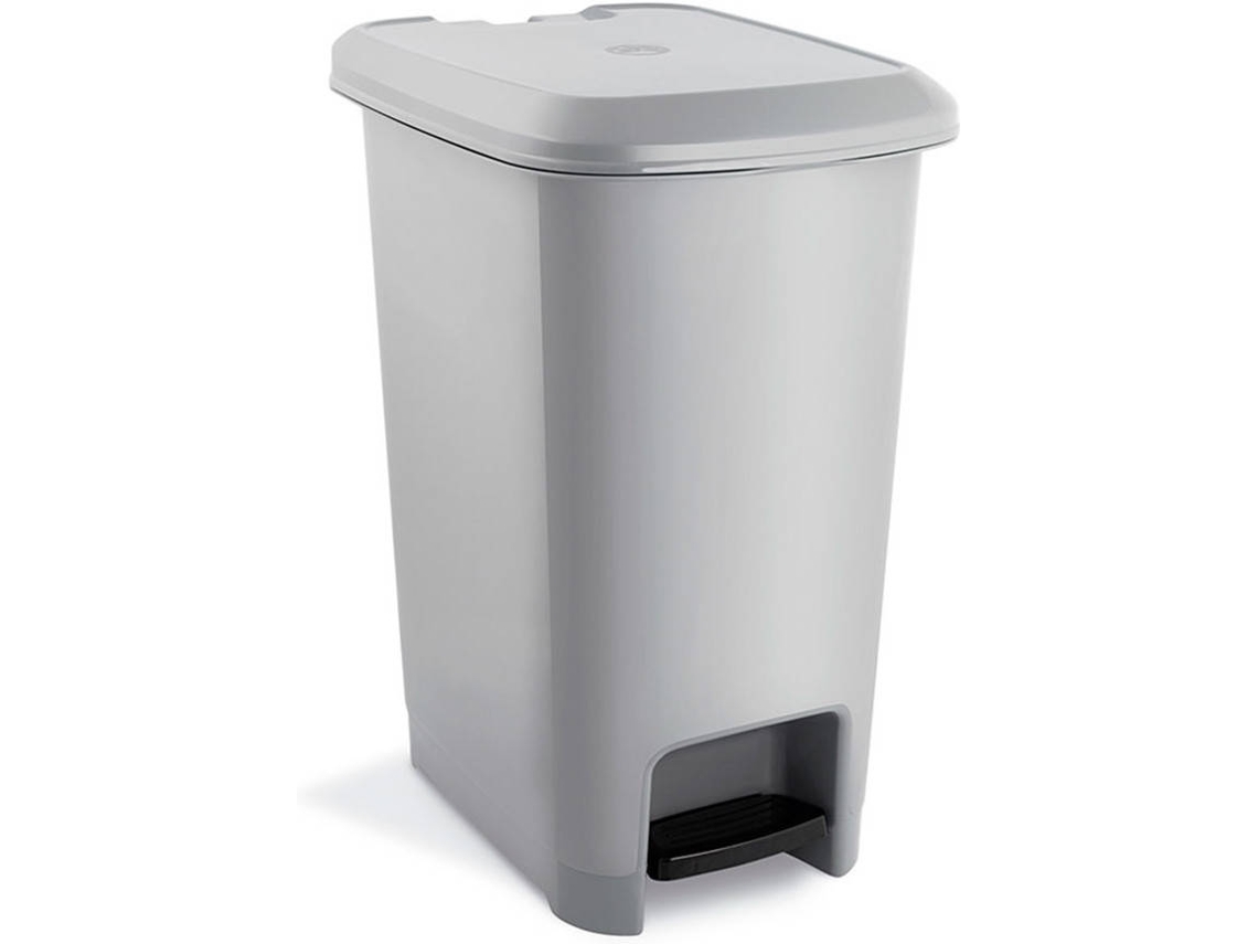 Caixote de Lixo 7H SEVEN HOUSE com Pedal (Cinzento - Polipropileno - 60 L)