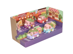 Mali carros de Brinquedo de Atrito Conjunto de Veículos Mini Cartoon para Crianças Presente