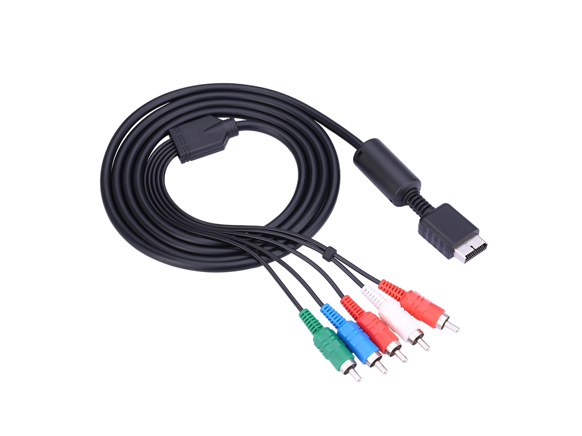 Cabo De Áudio E Vídeo Componente Sony Playstation Ps2 Ps3 Av Multi Out Para Component Aquaforge