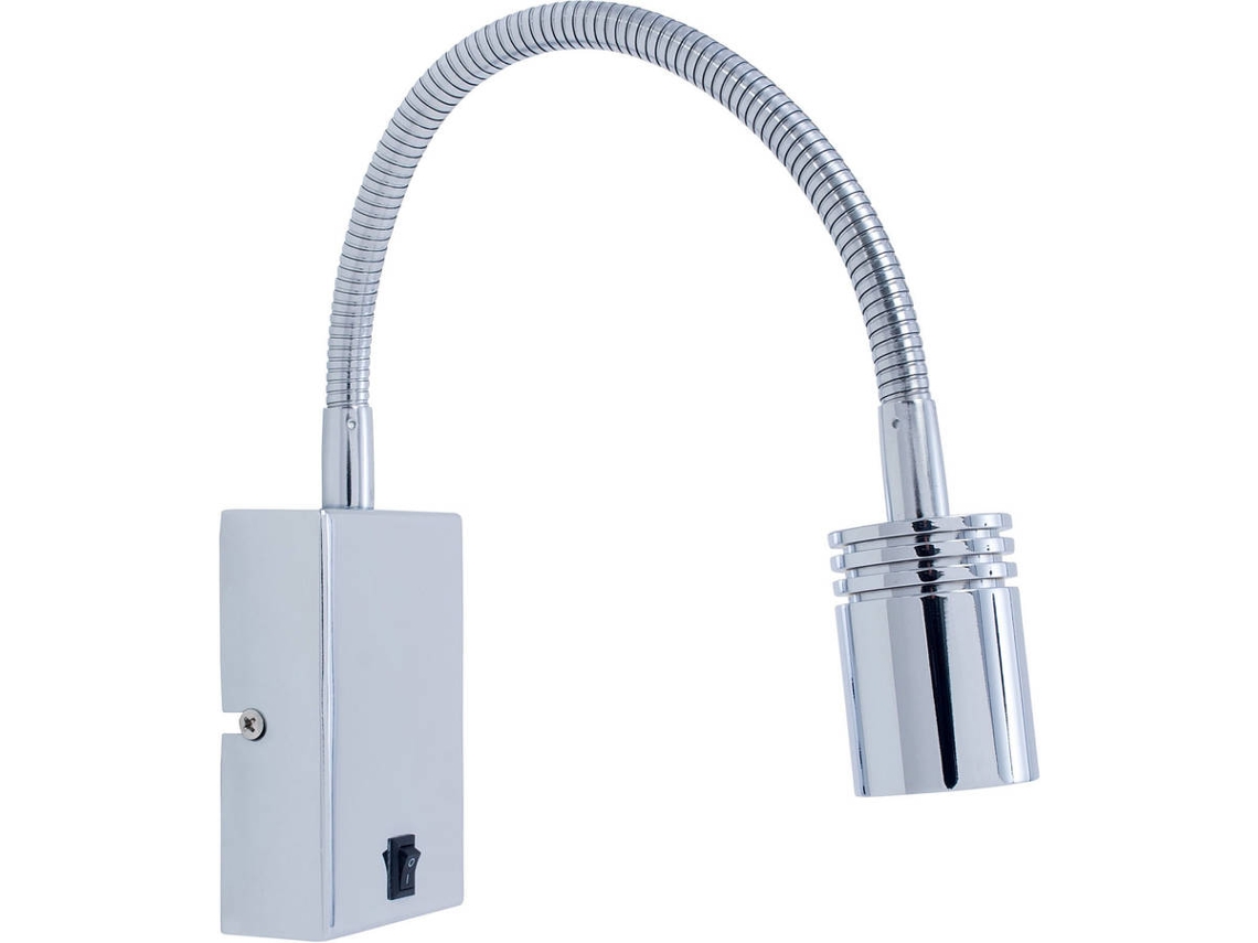 Ledsc4 Book - Aplique 65x10x445mm, Aço, Cor Prata, Led, Máx 3w