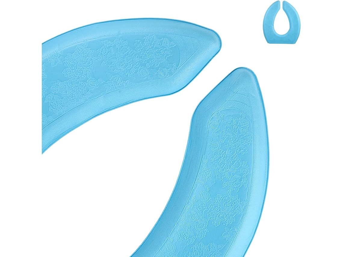 Almofada De Assento Sanitário Impermeável Em Eva Para Inverno, Em Formato De U E Acolchoada Na Cor Azul.