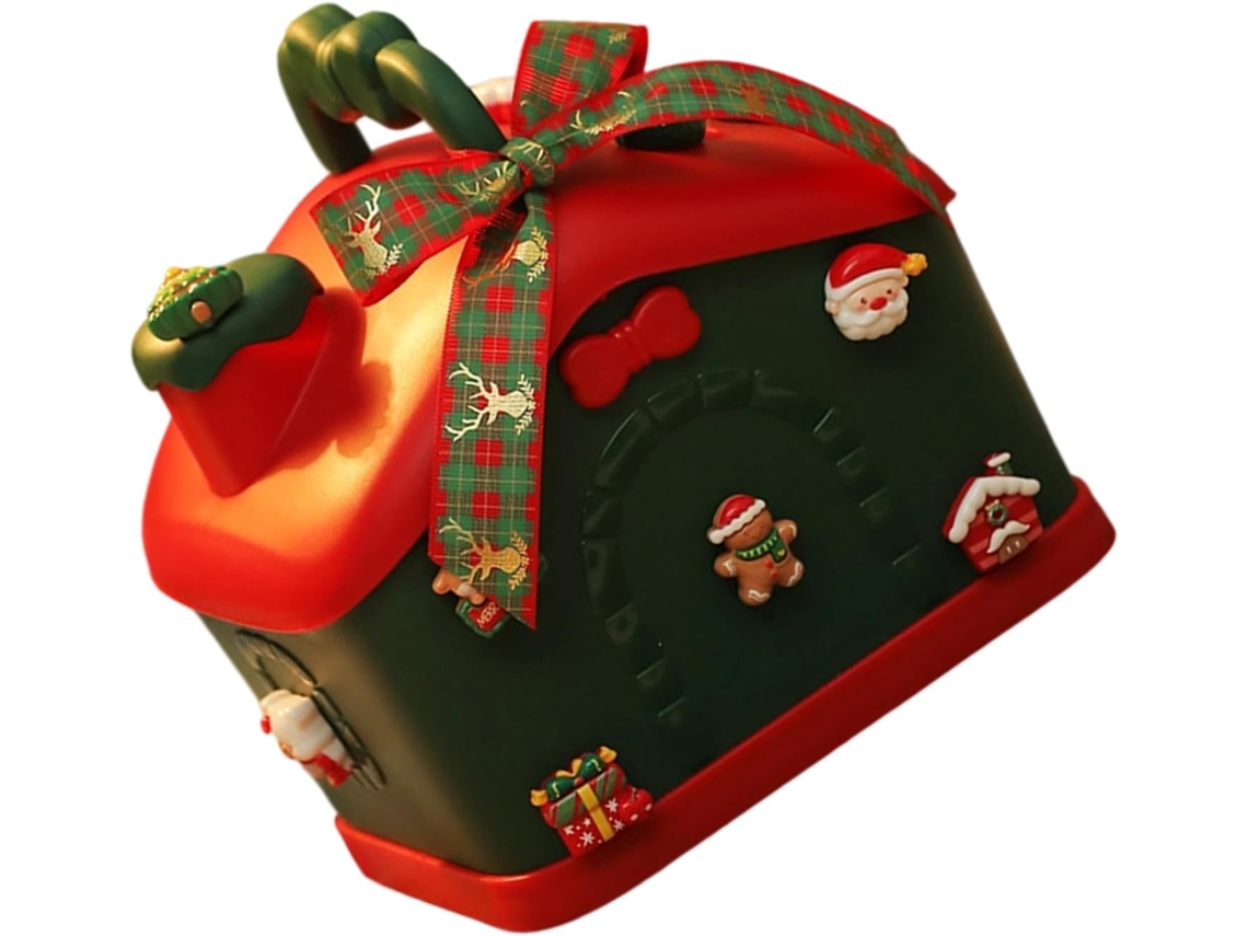 Caixa Portátil Para Decoração De Natal, Em Pp, Organizadora Versátil Para Frutas E Artesanato Da Estação