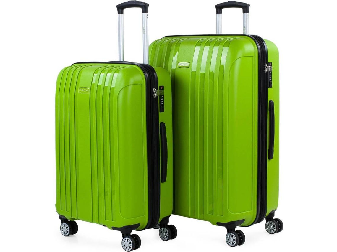 Conjunto de Malas de Viagem ITACA TSA Lock Verde