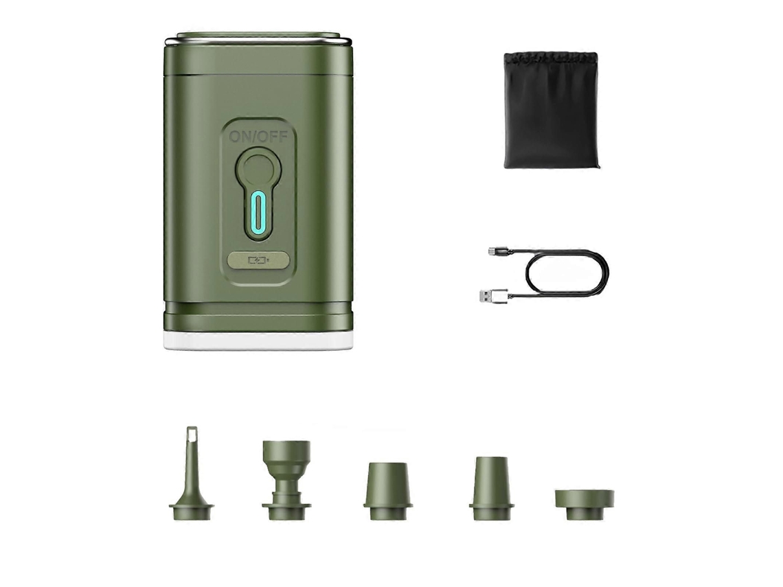 Bomba De Ar Elétrica Portátil Com Bateria Recarregável Usb-c Para Infláveis, Colchões E Sacos A Vácuo.