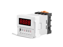 Relé Temporizador Digital Ciclo AC/DC 24-240V, Retardo 0.1s a 99h, ZYS48, Branco