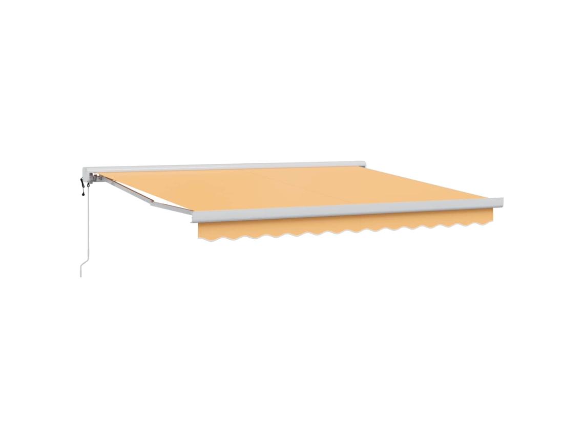 Conjunto 1 Toldo Retrátil Vidaxl Amarelo Poliéster (300 X 250 Cm)