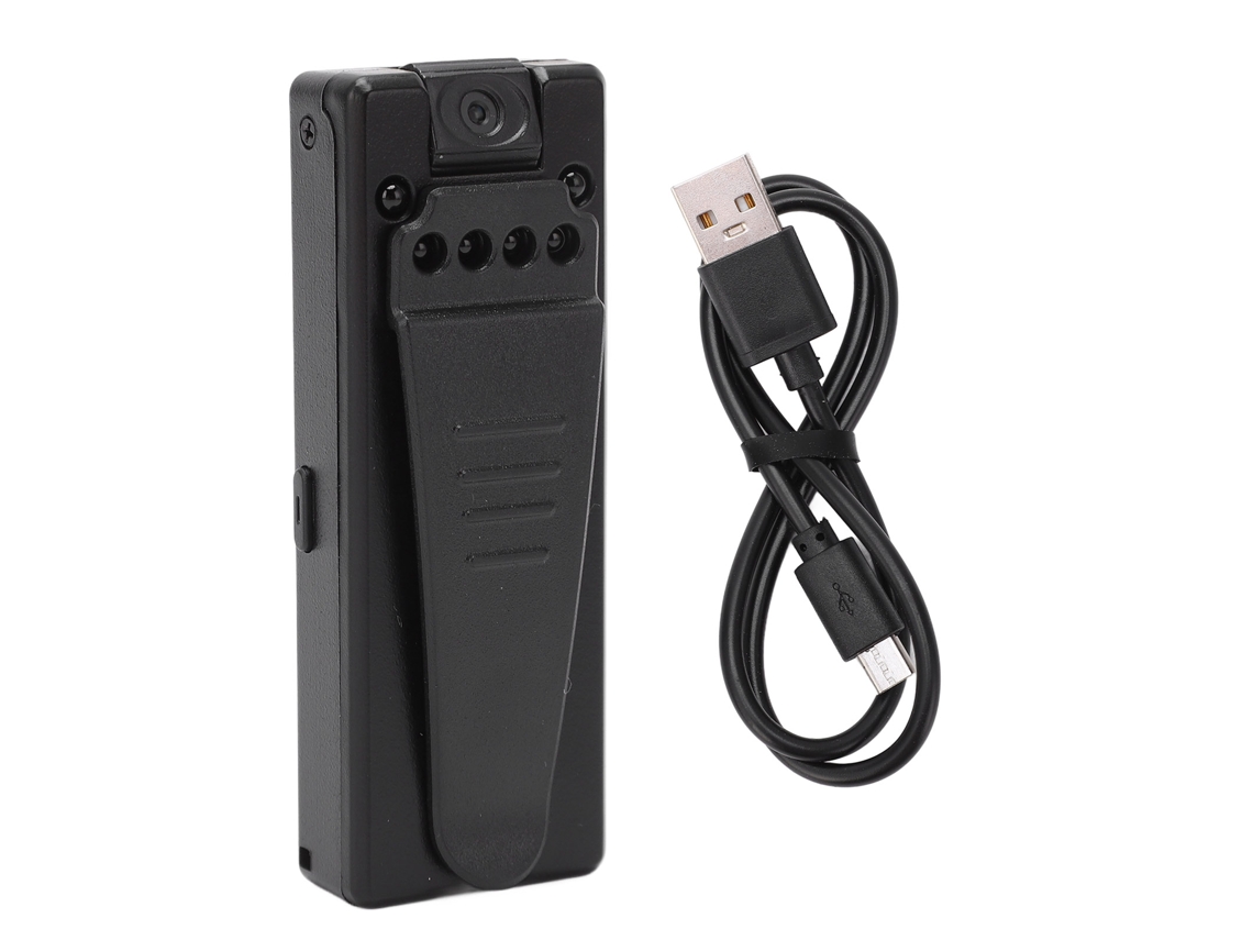 Câmara Corporal Mini Visão Noturna Hd1080p 90 Graus Gravador De Vídeo Portátil Com Clip Suporte 128gb Para Lar E Esportes