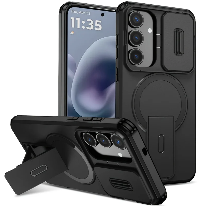 Capa Protetora Magnética Para Câmera (galaxy A36 Preta) Para Samsung