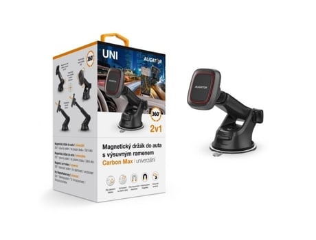 Suporte Magnético Para Carro Aligator Ha17 Carbon Max, Universal