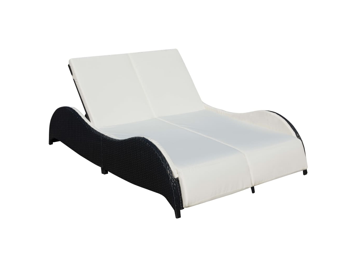 Sun Lounger, Sun Loungers Vidaxl Preto Rattan / Vime (n/a)