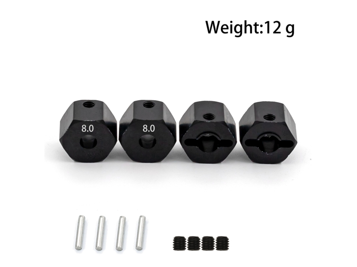 Conector Hexagonal Laxiscreed Para Carros Rc 1/10 De Alta Qualidade E Compatibilidade