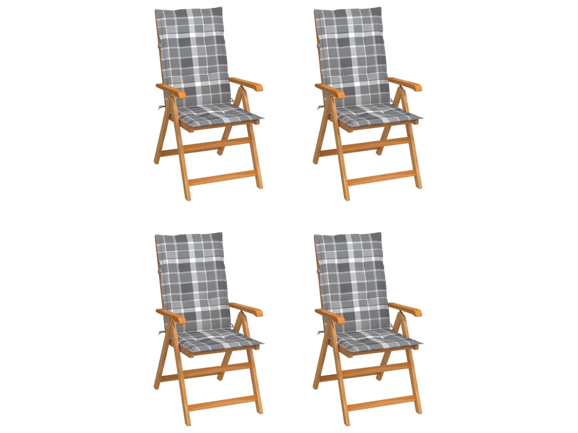 Folding Chair, Folding Chairs Vidaxl Multicolor Teca (n/a)