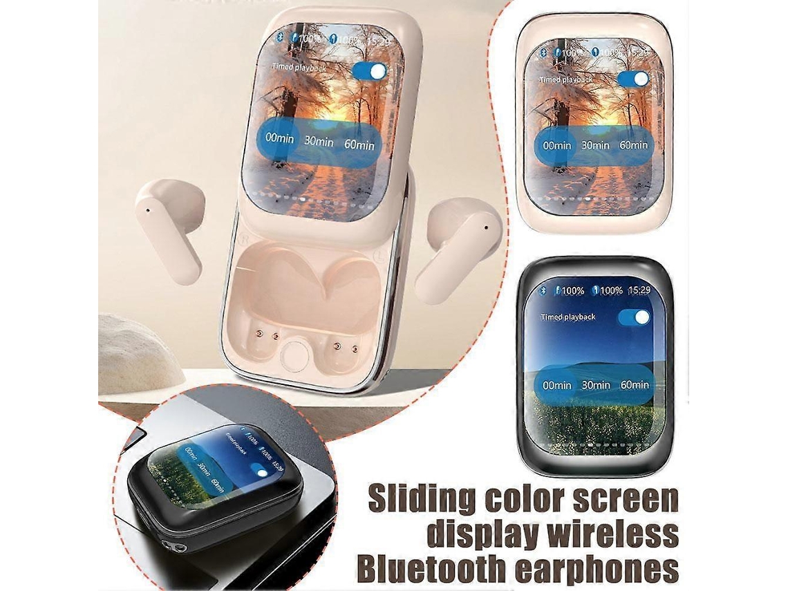 Fones De Ouvido Bluetooth Sem Fio Com Tela Colorida Deslizante E Redução De Ruído Ly Ebike