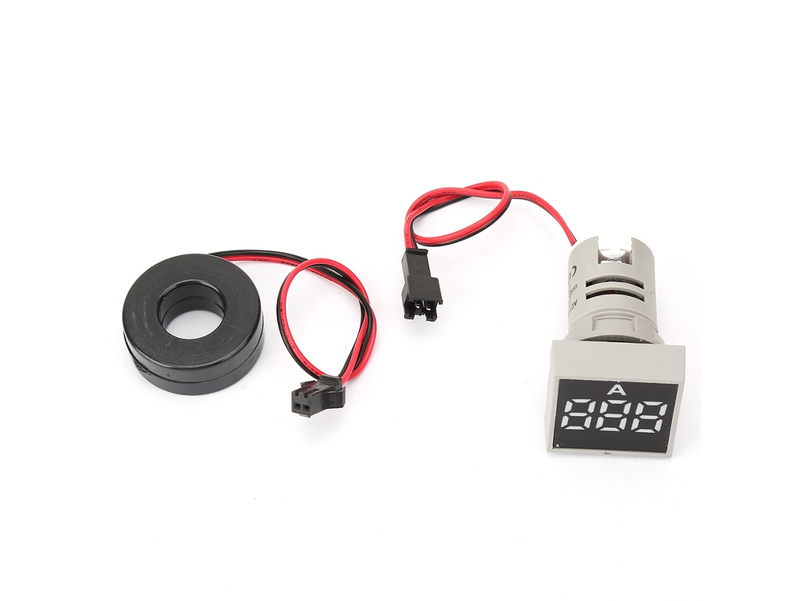 Medidor De Corrente Digital Mini Led Branco Sunflare