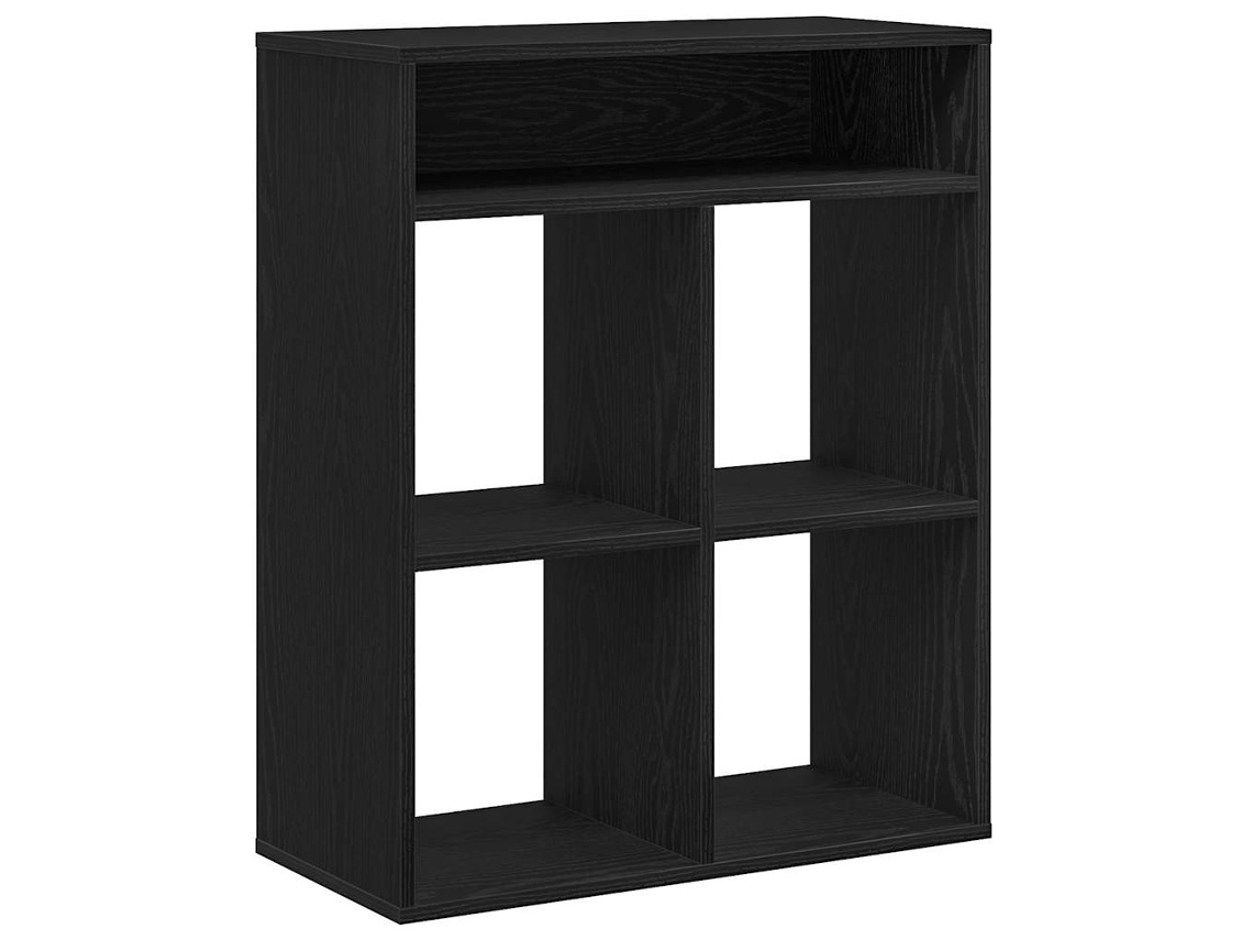 Estante Preto 66x31x80 Cm Derivados de Madeira MAISON EXCLUSIVE