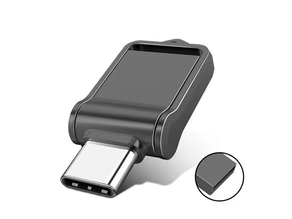 Pendrive Tipo C Pode Ser Usado Em Celulares E Computadores 32gb Cinza Escuro