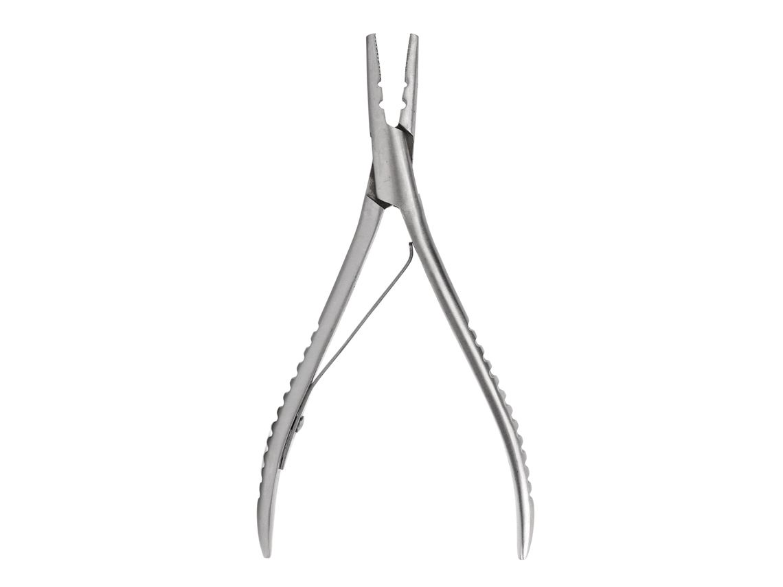 Presilhas de extensão de cabelo Microlink em aço inoxidável com 2 furos.