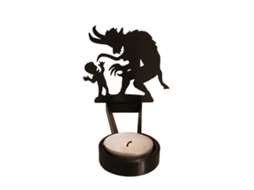 Laxiscreed Castelo De Sombras Com Vela Para Decoração De Halloween E Momento Assustador