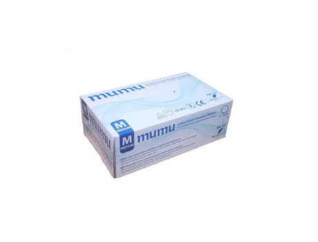 Luvas Latex com pó tam M cx 100 mumu