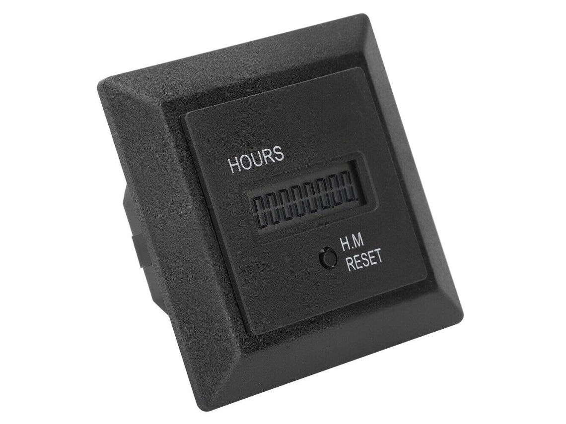 Horímetro Digital 100-240v Ac 50 Geradores E Veículos Hm-1r