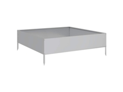 Garden Raised Bed, Garden Raised Beds Vidaxl Prateado Aço (100 X 100 X 33.5 Cm)